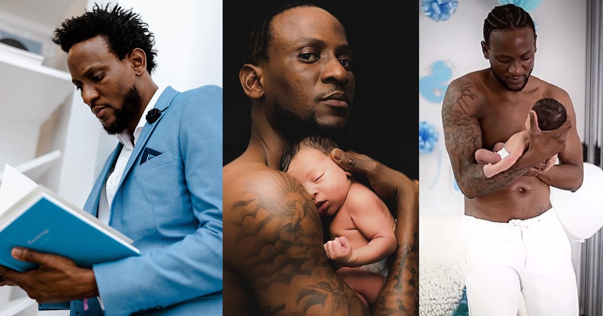 Reality star Omashola gifts his 3-month-old son a plot of land in Lagos