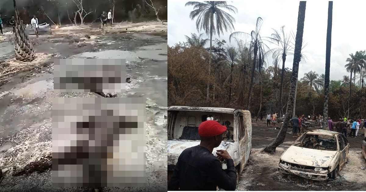 Over 100 youths die from explosion at illegal Oil bunkering site in Imo State (GRAPHIC VIDEO)