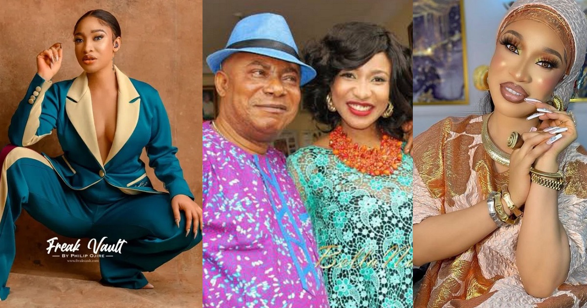 “How do I block my father?” – Tonto Dikeh cries out as she reveals her father’s reaction to her online drama