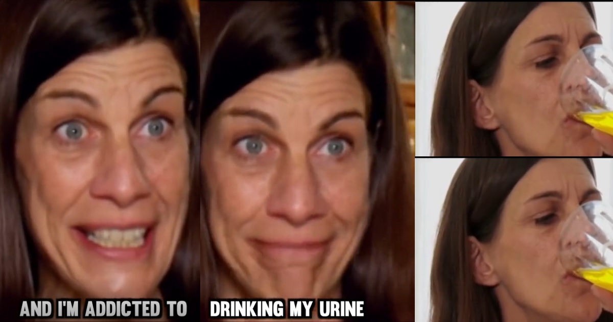 53-year-old woman reveals she is addicted to drinking her own urine (VIDEO)