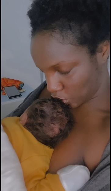 “My greatest hit” – Singer Seyi Shay writes as she shares first photo with her newborn baby 3 Seyi Shay writes