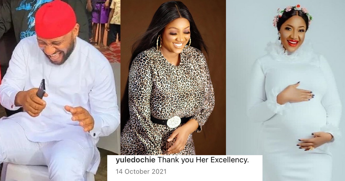 “No be today e start” – Nigerians reacts to old posts of actor Yul Edochie’s new wife ‘gushing’ over him