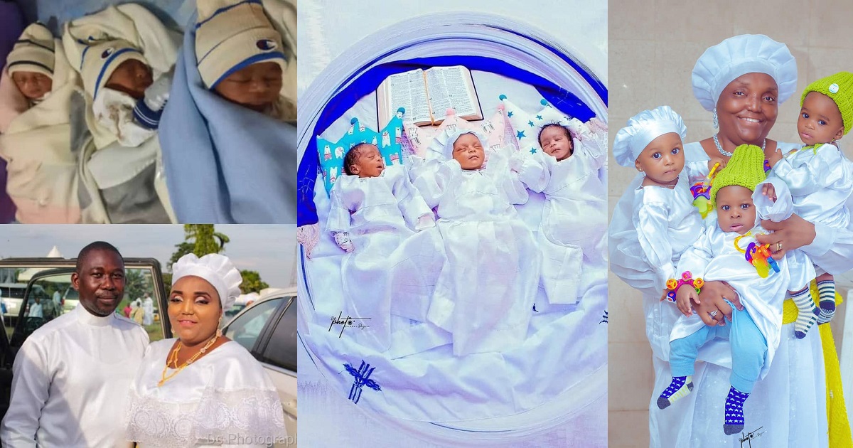 Nigerian woman gives birth to triplets after 17 years of waiting