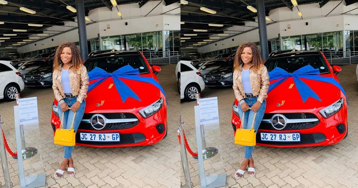 Man celebrates his sister as she buys a Mercedes Benz at 19
