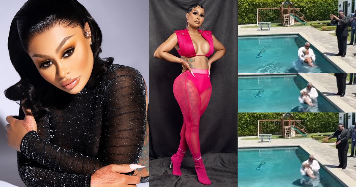 “Born again” – Blac Chyna writes as she gets baptized on her birthday