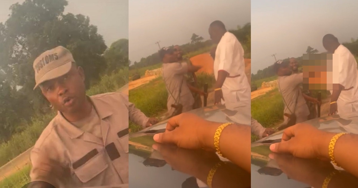 Custom officer assaults Delta State Governor’s aide, Samson Nwachukwu (VIDEO)