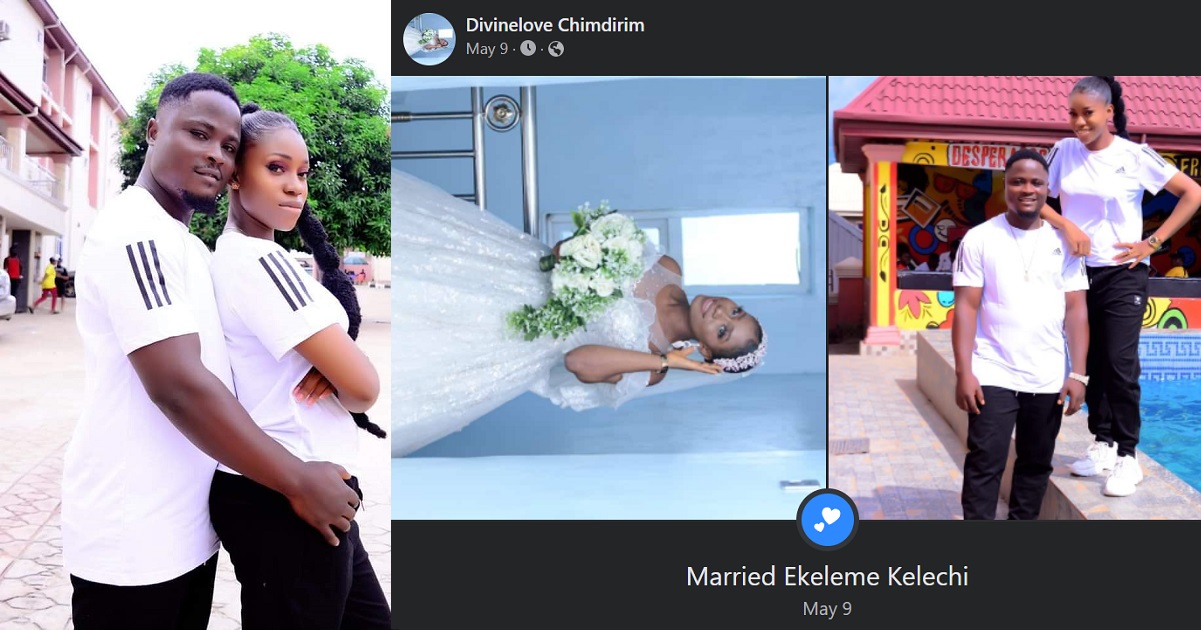 Pregnant lady mourns her husband who passed away just two weeks after their wedding in Anambra State (Photo)