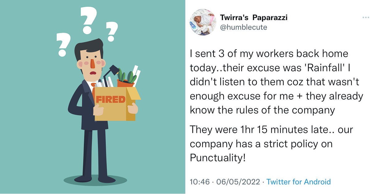 Employer sends