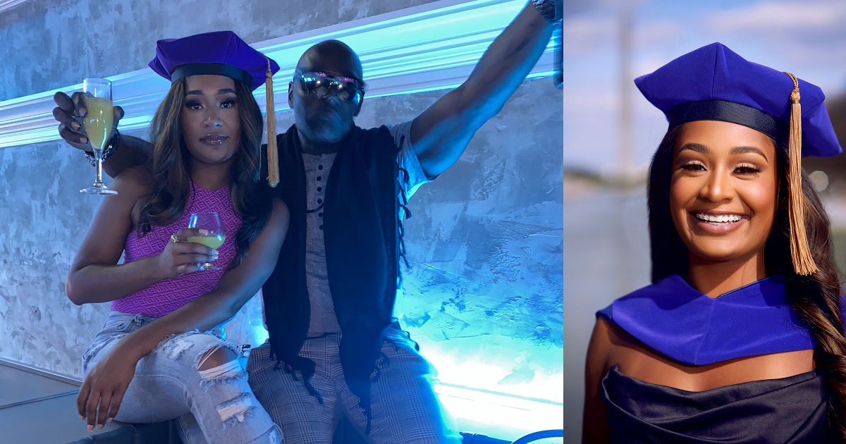 Lady celebrates after going to study Law just to get her dad out of prison in time for her graduation
