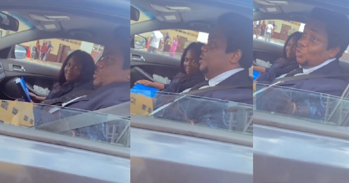 Hilarious response Nigerian man gave vlogger who asked what he does for a living because of the kind of car he drives