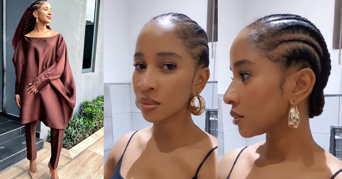 “Why I stopped wearing wigs” – Actress Adesua explains after being dragged for her ‘simple’ appearance at functions
