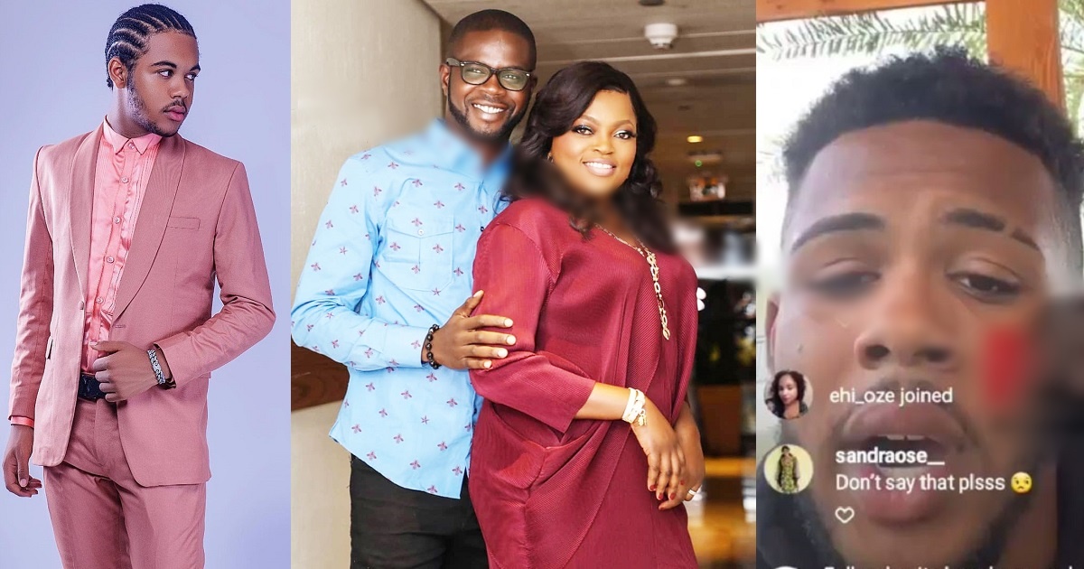 “Funke Akindele and her husband both cheat on each other, all is not well in their marriage” – JJC Skillz’s son Benito spills (Video)
