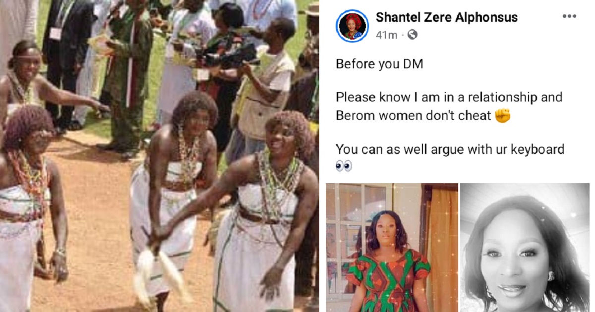 “I am in a relationship and Berom women don’t cheat” –  Nigerian lady informs men sliding into her DM