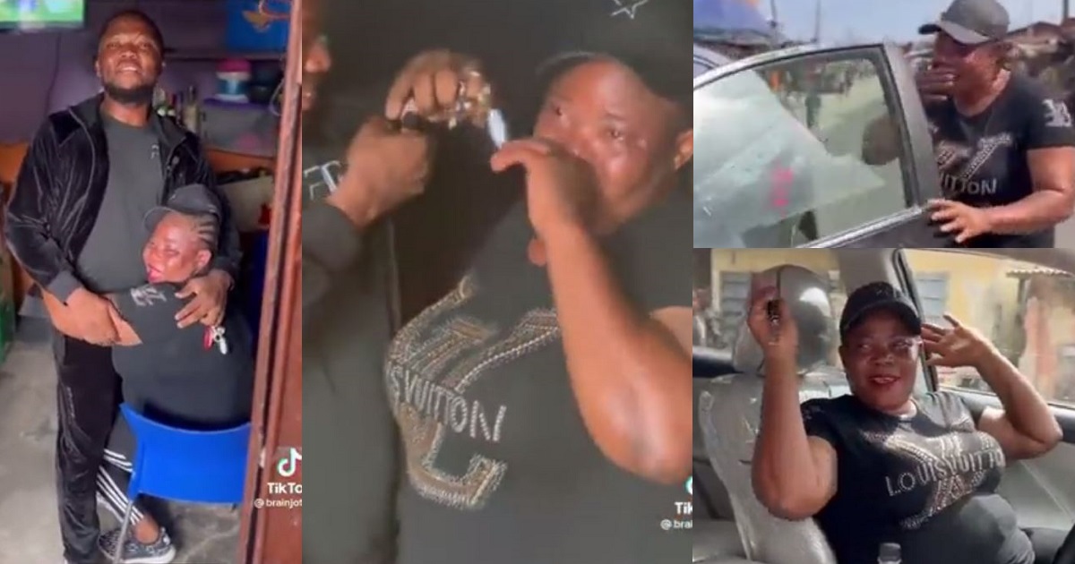 Skit maker, Brain Jotter buys his mum her first car (video)
