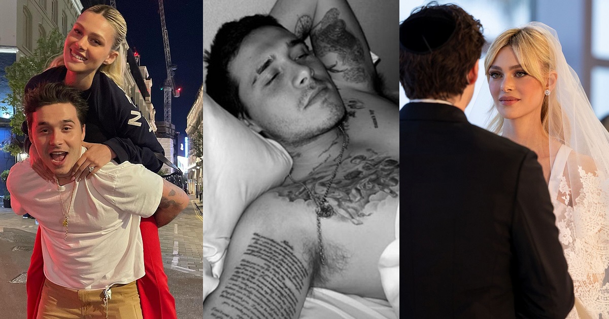 “I promise to be the best husband” – Brooklyn Beckham tattoos his wedding vows to wife Nicola Peltz on his arm