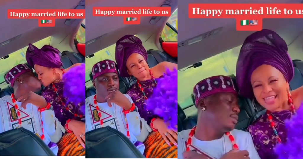 Nigerian Man Happily Flaunts His oyibo Lover As They Get Married nigerian-man-happily-flaunts-his-oyibo-lover-as-they-get-married