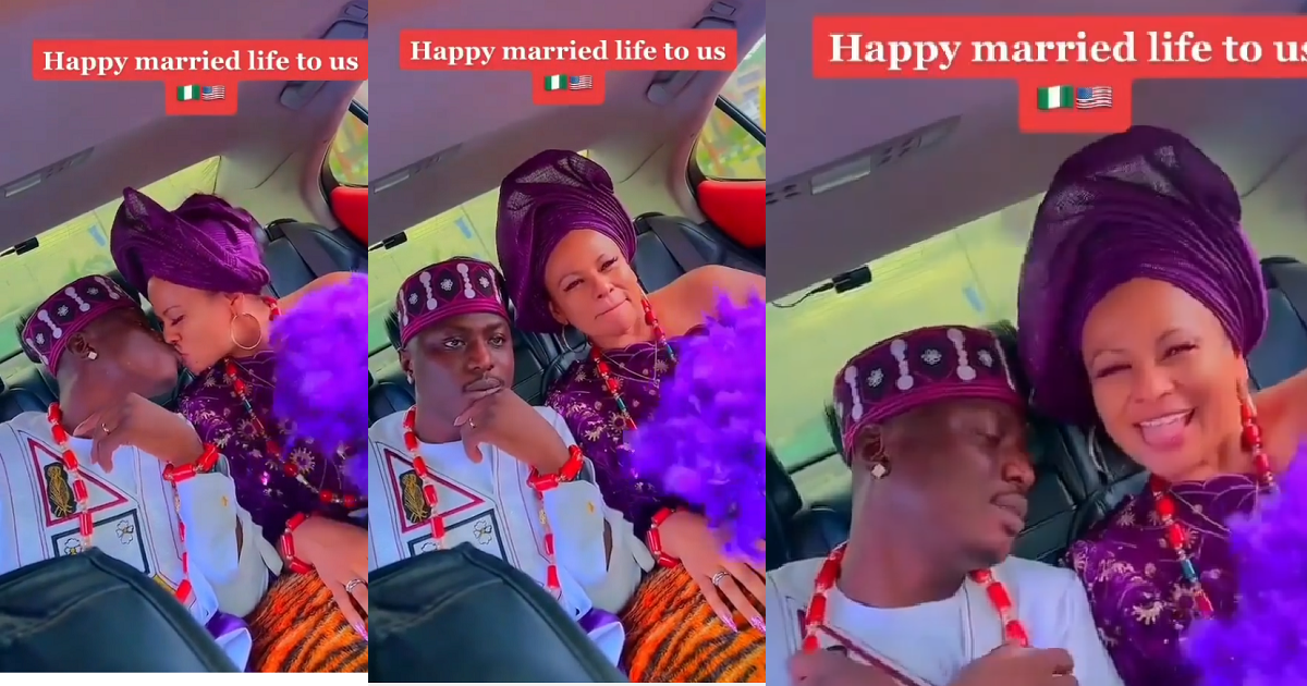 Nigerian man happily flaunts his ‘oyibo’ lover as they get married (video)