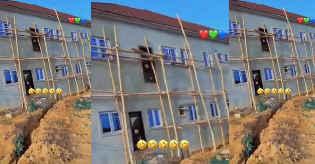 “200 Level Civil-Engineering Student don build house” – Man cries out after seeing an architectural calamity