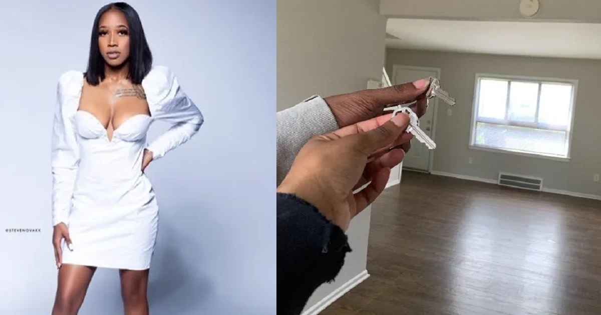 Lady appreciates boyfriend for changing her life within six months of meeting him as they move into new house