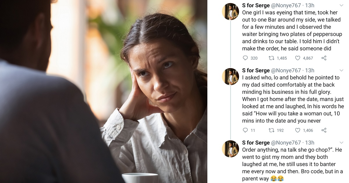 Man recounts how his father stepped in to save him during a date