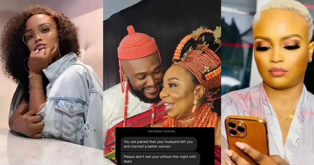Maureen Esisi shares screenshots of the vile messages she got after her ex, Blossom Chukwujekwu’s wedding photos hit the Internet