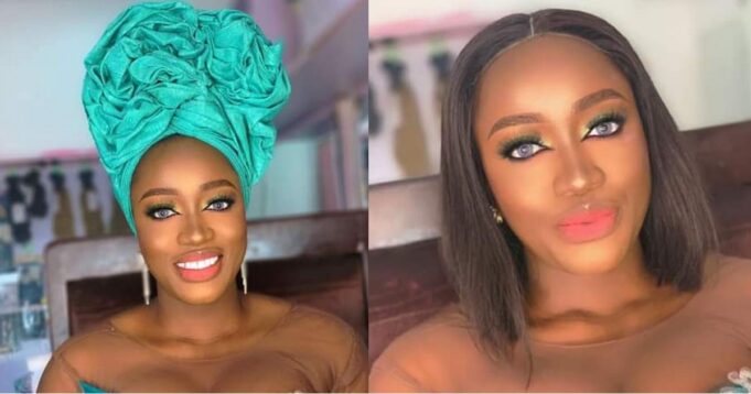 Grieving lady mourns