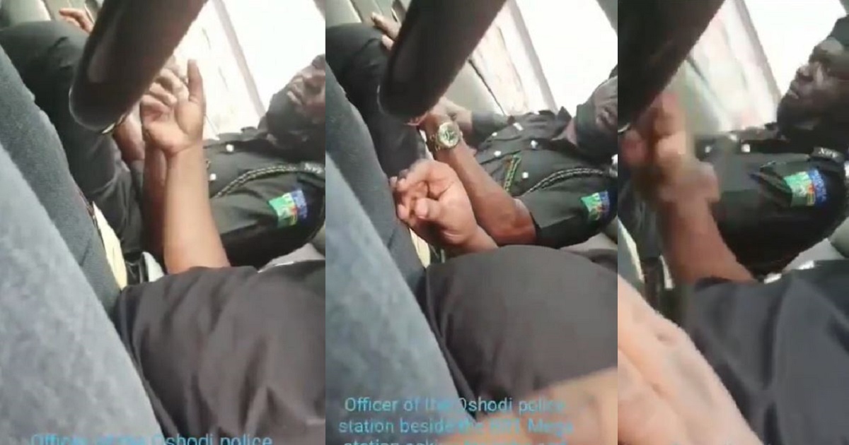 Policeman who claims to be a man of God captured demanding bribe from a motorist while speaking in tongues (video)