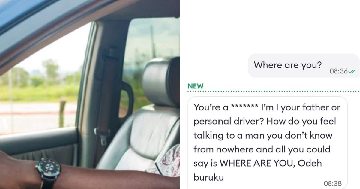 Lady shares rude message she received from a cab driver after she asked “where are you?”