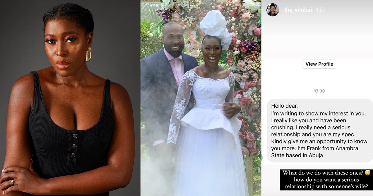 “How do you want want a serious relationship with someone’s wife?” – Media personality shares message she got from man who’s wooing her