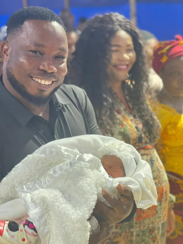 Nigerian Pastor celebrates becoming a father after 8 years of waiting (Photos) 4 3 1