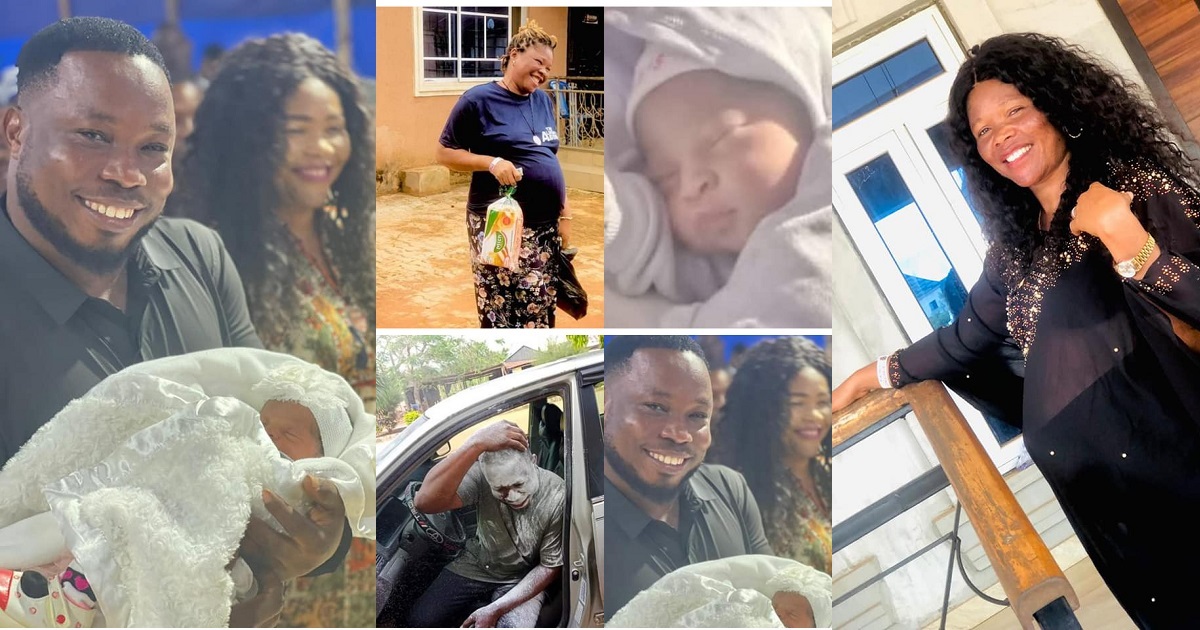 Nigerian Pastor celebrates becoming a father after 8 years of waiting (Photos)