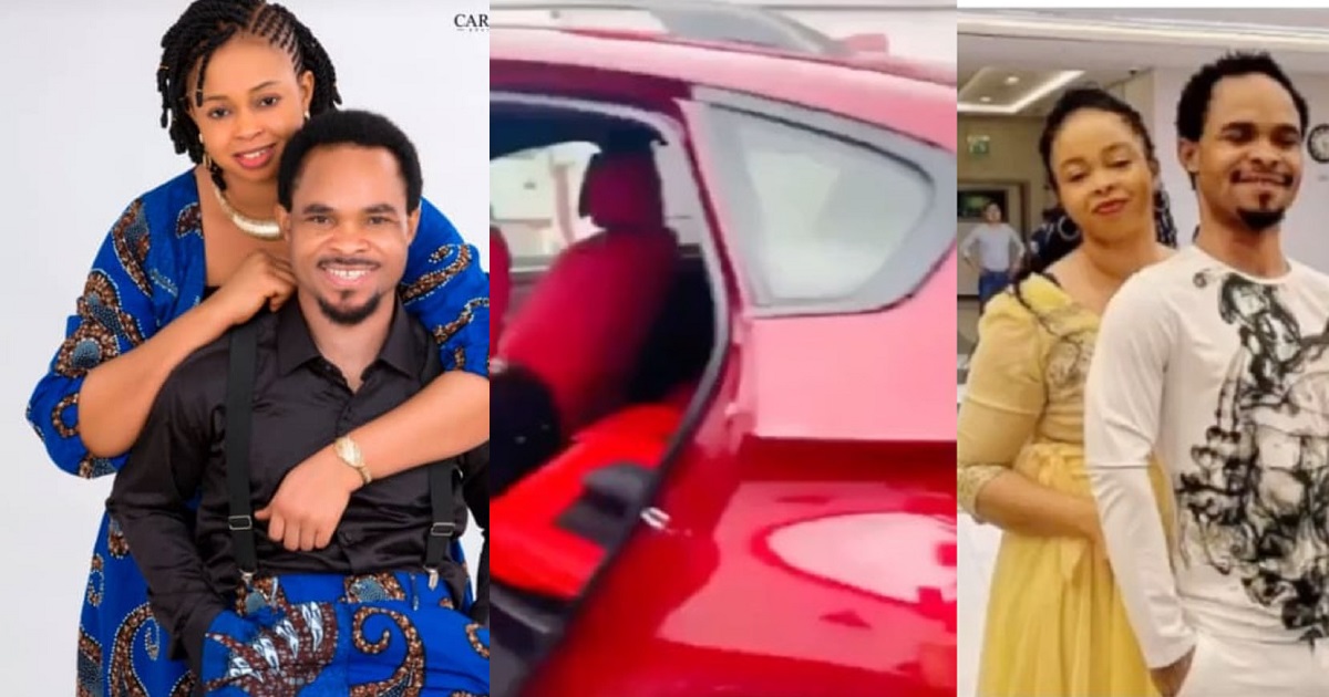 The Lion himself!! – Prophet Odumeje buys his wife a new car (video)