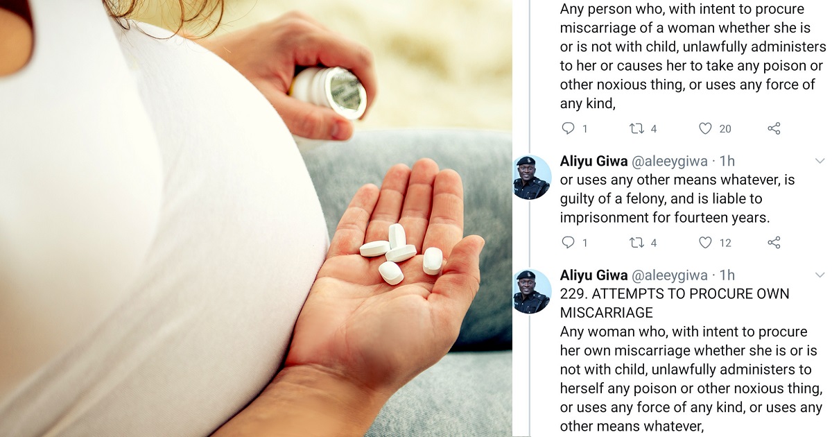 “Any woman who attempts to procure abortion is guilty of felony and liable to imprisonment of seven years” – Nigerian police warns