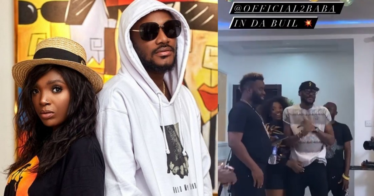2Face visits his wife, Annie Idibia on set (video)