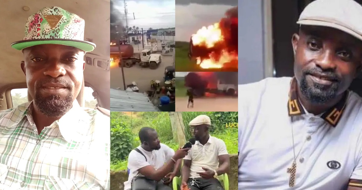 “My wife is close to giving birth, my tanker has burnt, nothing to do for now”– Brave truck driver who risked his life to avert catastrophe in Delta speaks (video)