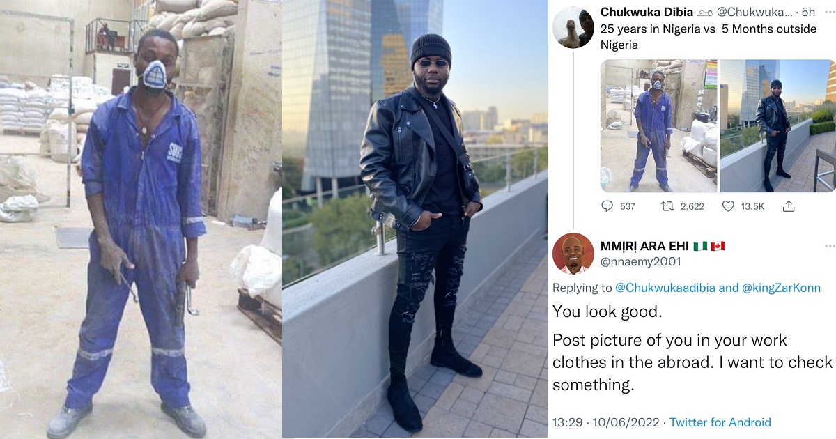 Nigerian man shows