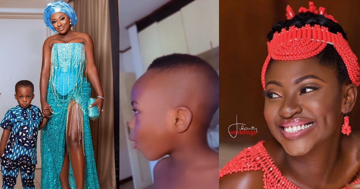 “I’m too proud of my dialect not to pass it down” – Actress Yvonne Jegede says as she shares adorable video of her son speaking her dialect (Watch)