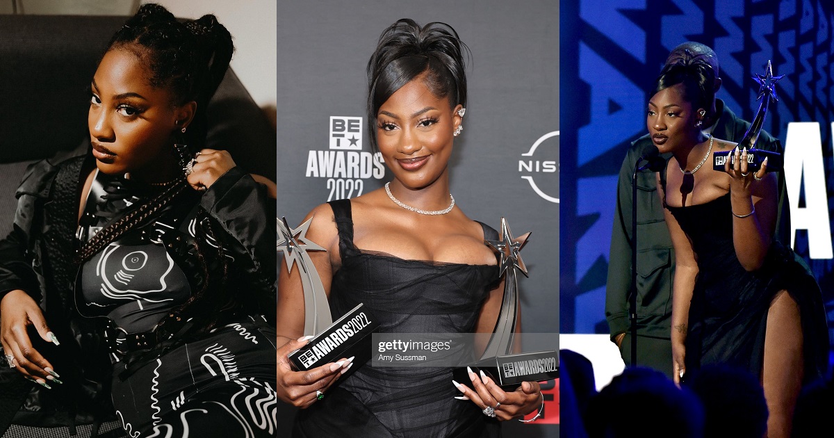 Singer, Tems becomes first female Nigerian Afrobeats artiste to win Best International Act award at 2022 BET Awards (Video)