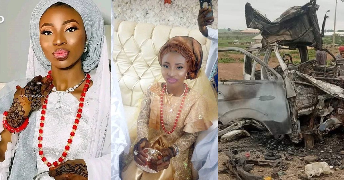 Sad! Nigerian woman dies in auto crash 5 days after her wedding