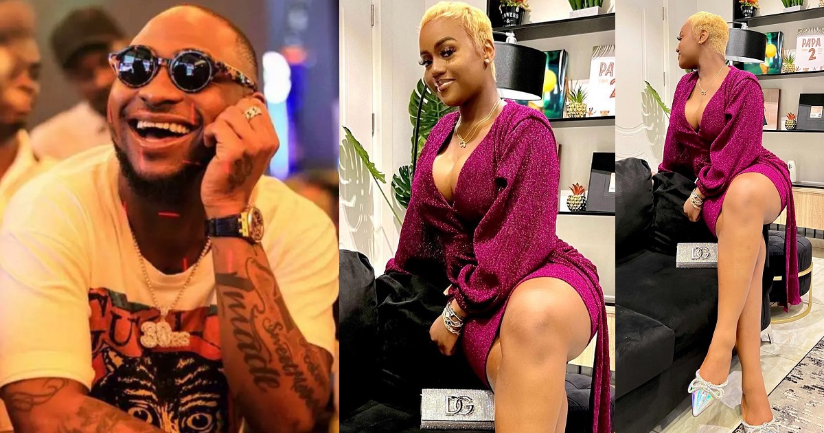 Singer Davido teases Chioma over her new stunning look (photos)