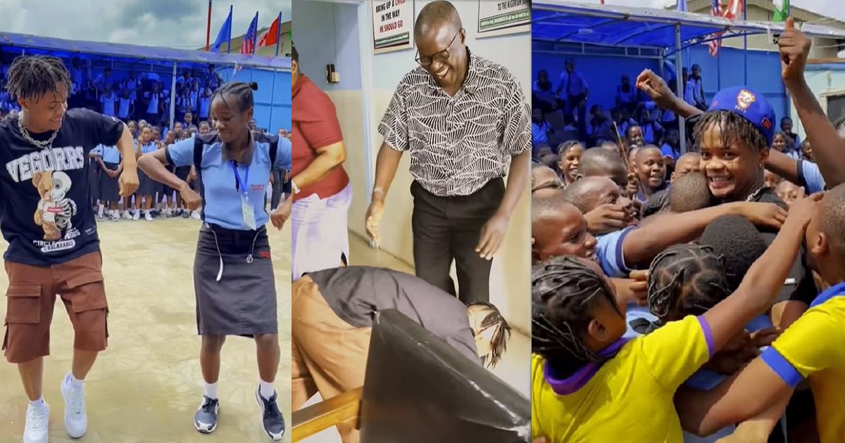 “I was owing school fees till my WAEC day” – Singer Crayon shares grass to grace story as he visits former secondary school (video)