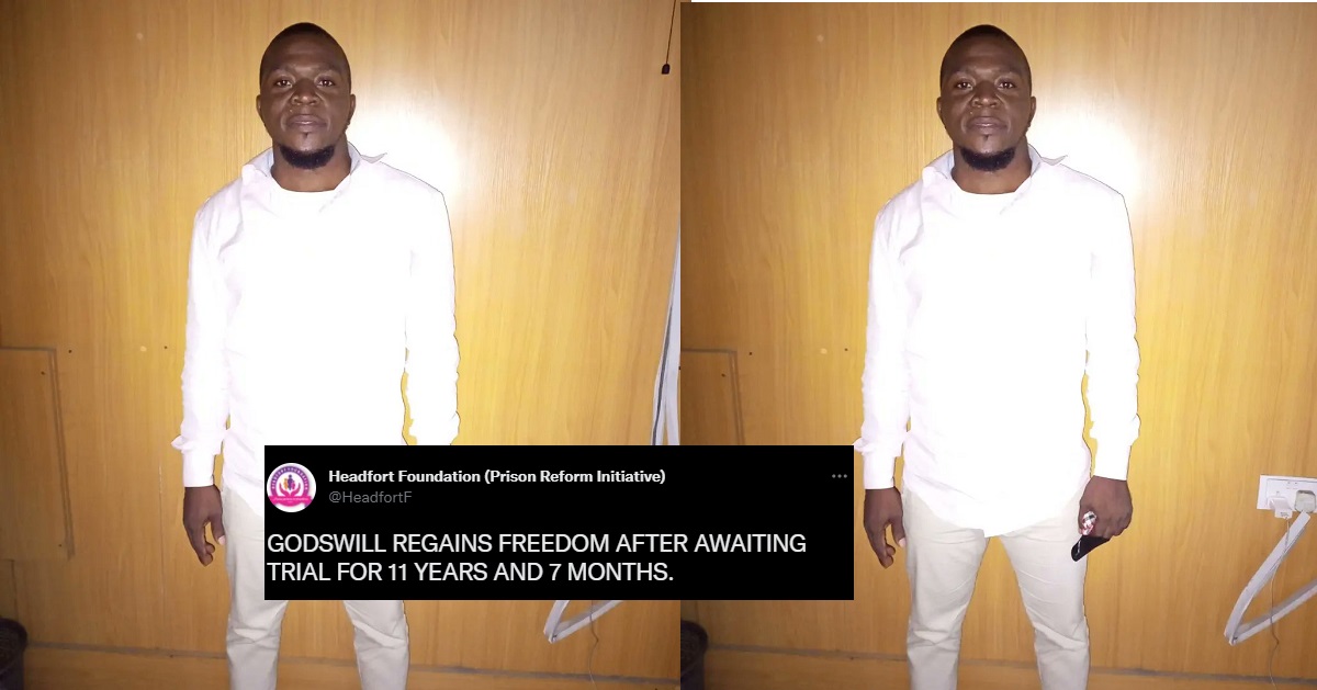 Man regains his freedom after spending 11 years and 7 months awaiting trial at Ikoyi Prison
