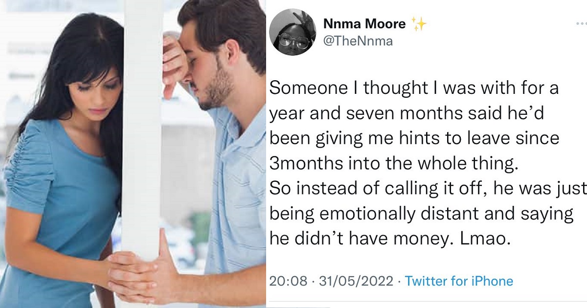 Lady shares the ‘unusual’ way her ex-boyfriend gave her hints to call off their relationship