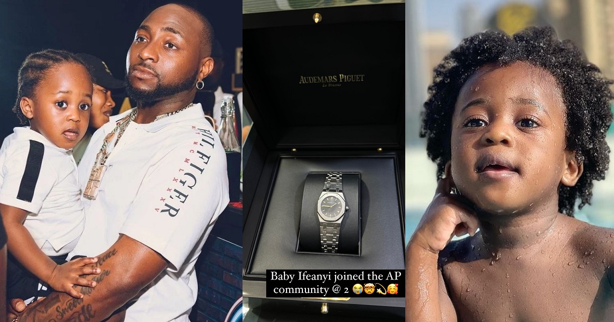 Singer Davido buys $320k Audemars Piguet watch for his 2-year-old son, Ifeanyi