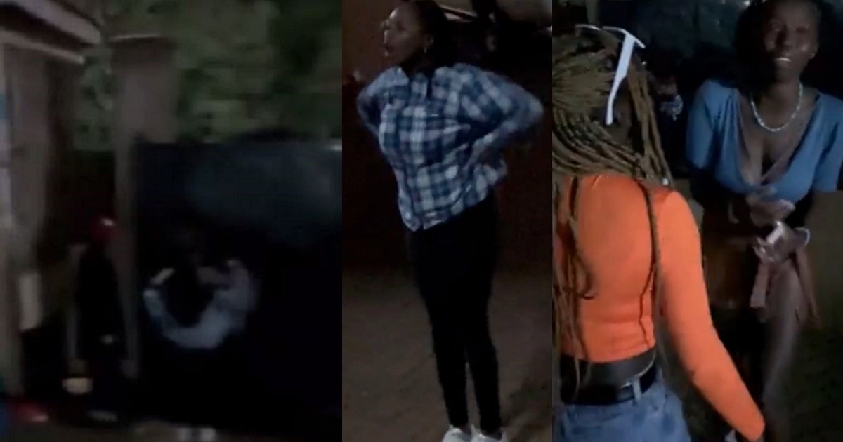 Woman invades her ex-boyfriend’s compound with friends by 4am to “talk” then causes a scene and breaks things (video)