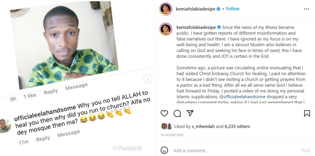 Kemi Afolabi debunks