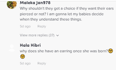 New mum comes under fire for piercing her daughter’s ears same day she was born (photos) 5 newmom 1