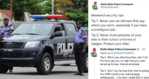 Delta state police command shares
