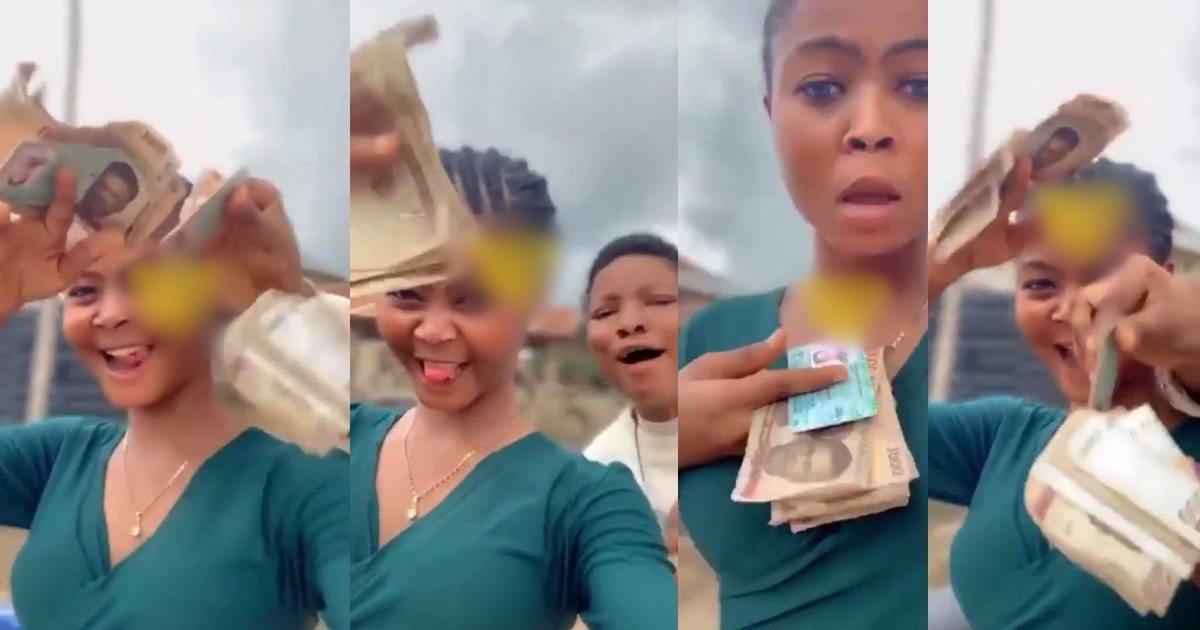 Ekiti election: Ladies happily show off their proceeds after selling their votes (video)