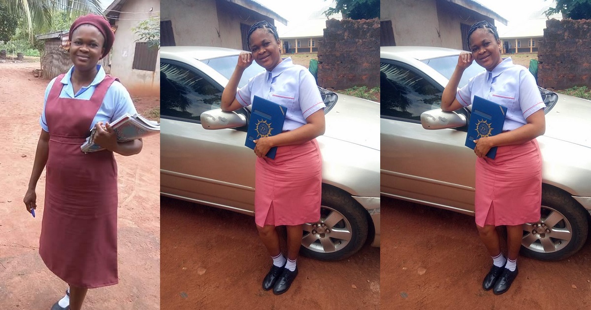 Nigerian woman who returned to Secondary school after child bearing graduates (Photos)